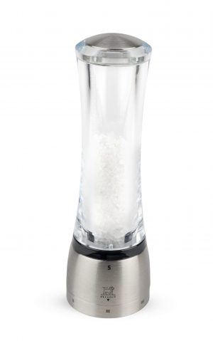 Molinillo sal "Daman" acrilico y acero inoxidable, 21cm